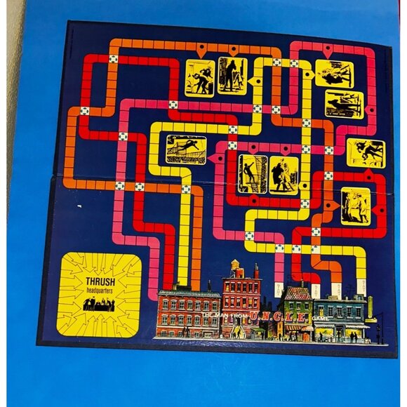 Milton Bradley The Man From U.N.C.L.E. Uncle Replacement Gameboard - Picture 1 of 3